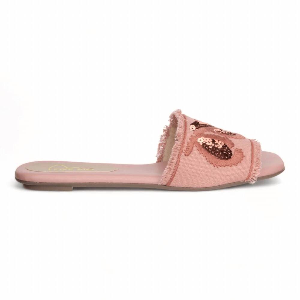 NEW LOVE RIO women's belle slide sandal in rose